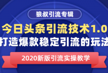 【罗浩资源库】今日头条引流技术1.0,打造爆款稳定引流的玩法,快速获得平台推荐量的秘诀-爱学网
